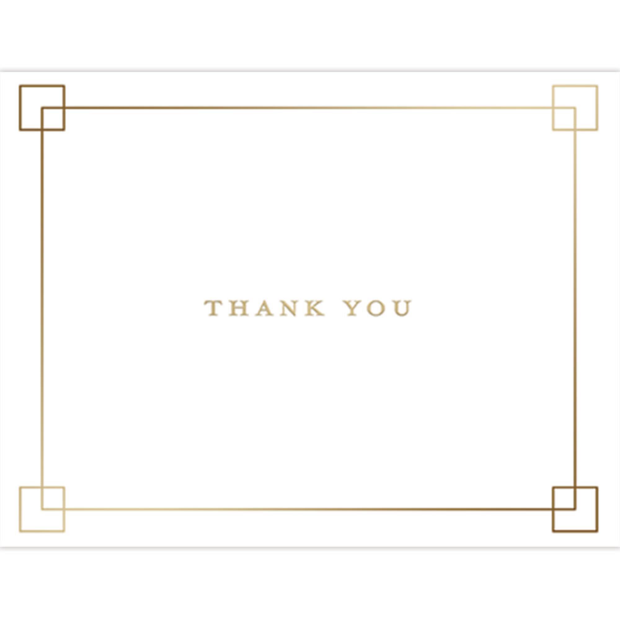 JAM Paper Premium Thank You Squares Thank You Card Sets, 12ct.